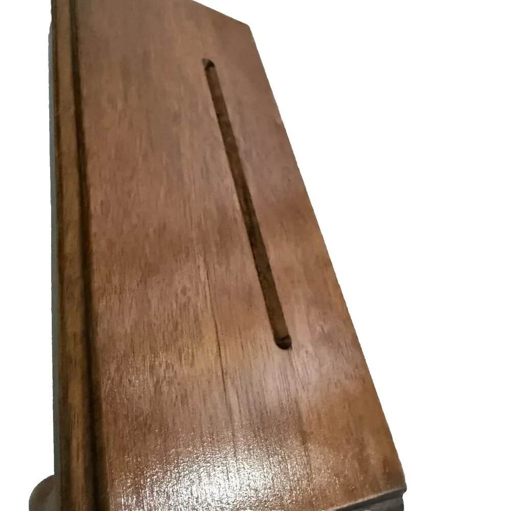 VTG Wood Accent Wall Shelf Curved Brace Plate Rest Groove Cottagecore MCM 12 in